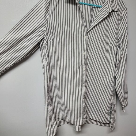 J Jill Striped Button Down Shirt Womens XL Professional Business Collared Top - Picture 7 of 8